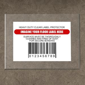 50 Pcs Industrial Clear Floor Label Protectors 10 x 13 Inch, Waterproof Adhesive Clear Labels Seals for Protecting Barcodes, Industrial Warehouse Floor Markers, Numbers