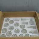 36Pcs Bud Vases Set Small Vintage Glass Bottles Clear Bud Vases in Bulk Multiple Shape Cute Glass Vases for Rustic Wedding Centerpieces Table Decorations and Home Decor(Clear)