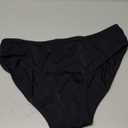 OVRUNS Period Swimwear Leakproof Bikini Brief Bottoms Waterproof Menstrual Swim Bottoms for Teens, Girls, Women (Large, Black Ii)