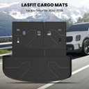 LASFIT Cargo Mat & Backrest Mats for Kia Telluride 2025 2024 2023 2022 2021 2020, All Weather TPE Custom Fit Trunk Mats & Seatback Mats Accessoires for Kia Telluride 2020-2025, Black