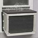 Goodhoily Air Conditioner drip Cushion Black 19 7/10" x 15 7/10" x 4/5" & AC Rain Cover with Holds Strong Magnetic Backing for Window AC Units Stops Cushion Moving,Stops The Noise from Raining