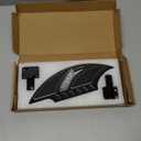 HDBUBALUS Motorcycle Floorboards Aluminum Male Mount Foot Pegs Floor Board Black Fit for Harley Touring Electra Glide Road Glide Road King Dyna Sportster 1 Pair