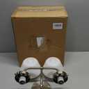 RUIYEY Bathroom Vanity Light Fixtures: 2-Lights Vanity Lighting Fixtures with Frosted Milky Glass Shades, Hardwired 11 in Brushed Nickel Vanity Lights Over Mirror (Exclude E26 Bulb)