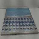 Canvas Painting Wall Picture Printing Beach Photography Coastal Ocean Aerial Gray Malin Inspired Umbrella Beach Print Fine Art Photography Home Decor Suitable for Living Room Bedroom Office Decoration 31x23"