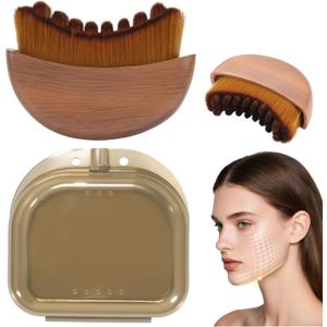New Lymphatic Contour Face Brush, Dry Brushing Face Brush, Lymphatic Drainage Device for Face and Body, Chin & Jawline Sculpting, Ergonomically Designed to Fit The Skin Precisely and Relieve Fatigue