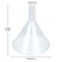 30Pcs Plastic Funnels Set, 4.7 Inch Wide Mouth Large Clear Funnels for Filling Water Bottles, Multipurpose Tool with Long Spout for Transferring Liquid, Spices, Powder, Lotion, Oils