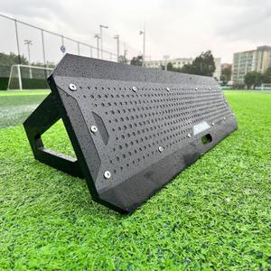 SteelRebound: Stainless Steel Soccer Rebounder with HDPE Board - Enhanced Rebound Performance, Stability, and Durability - Soccer Training Equipment (Black)