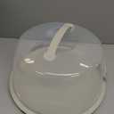 Amazon Basics Cake Carrier with Handle and Locking Lid, Round, Fits 11.8 in. Cake, BPA-Free, Refrigerator and Dishwasher-Safe Cake Box, 13.8 x 13.8 x 8.0 in.