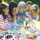 175Pcs Gingham Party Supplies for 25 Guests Scalloped Plates and Napkins set Green and White Paper Plates Disposable Plaid Cocktail Napkin Checkered Dinner Party Set Cutlery for Baby Shower Wedding