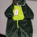 TONWHAR Dinosaur Costume for Toddlers, Baby Animal Romper Halloween Dress Up Onesie for Boys Girls (5T, Green)