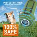 Dog Bark Deterrent Devices, Ultrasonic Anti Barking Device for Dogs, Portable Dog Training Device Safe for Dogs & Human Bark Control Barks No More Indoor Outdoors Behavior Correct (Green)