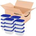 Ziploc Food Storage Meal Prep Containers Reusable for Kitchen Organization, Smart Snap Technology, Dishwasher Safe, Deep Rectangle, 16 Count