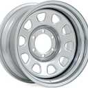 Rough Country 17x9 Polished Chrome Steel Wheel - 6x5.5, 12mm Offset, 4.25 Bore, Classic Off-Road Rim for Trucks, Jeeps & SUVs