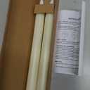 Homemory 2/3/6 Pack Flameless Taper Candles, No Remote, Realistic Flickering Battery Operated Candlesticks, Ivory LED Plastic Candle Safe for Weddings, Table Decor, Christmas, and Halloween(Set of 2)