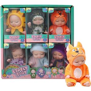 2 x Mini Rebirth Decorative Ornaments, 6pcs Gift Box Miniature Decorative Ornaments Outfit