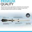 Fluval M 100-Watt Submersible Aquarium Heater  Compact, High-Performance, Reliable Heating For Fresh & Saltwater Tanks