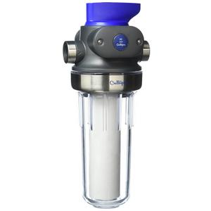 Culligan WH-S200-C Whole House Water Filter Housing 3/4" Inlet/Outlet, Standard Duty, Sediment Filtration System, Clear Housing, Pressure Relief Valve, NSF Certified