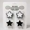 Tennis Vibration Dampeners Shock Absorbers Performance Accessory Gift Fun Design 4-Pack Match with Your Doubles Partner!