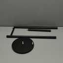 Toilet Paper Holder Stand, Bathroom Toilet Paper Roll Holder Stand with Reserve, Standing Toilet Paper Holder with Storage,Toilet Paper Roll Holder for 4 Rolls, Black