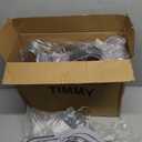 Plastic Hangers 50 Pack Heavy Duty Dry Wet Clothes Hangers with Non-Slip Pads Space Saving 0.2" Thickness Super Lightweight Organizer (Gray)