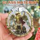 Stained Glass Ornaments, 2025 Christmas Ornament, Christmas Tree Ornament, Heirloom Keepsake, Gift Exchange, Gifts Idea - Archangel Michael