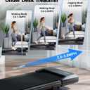 Superun Walking Pad with 6% Incline, Under Desk Treadmill for Home Office, 3 in 1 Portable Walking pad Treadmill with Remote Control, 2.5HP Quiet Mini Treadmills, 300 lbs Capacity