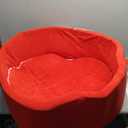 35.4" x 11.8" Foam Ball Pit for Toddlers, Baby Round Balls Pool for Babies 1-3, Kids Play Ball Pits Ideal Gift for Boys and Girls, Balls Not Included, Red