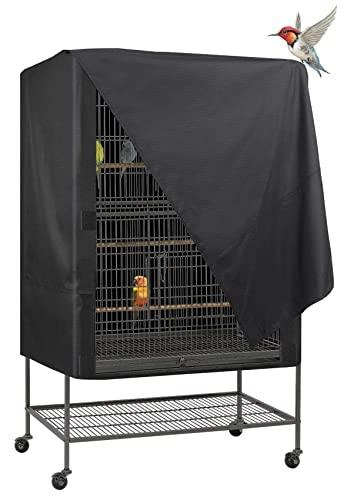 Explore Land Pet Cage Cover - Good Night Enclosure for Bird Critter Cat House to Small Animal Privacy & Comfort (Small, Black)