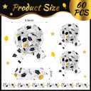 Riceshoot 60 Pcs Graduation Bows Large 6 Inch Black Pull Bows Ribbons Presents Wrapping for Graduation Party, Teacher Gifts, Gift Wrap, Birthday Basket, Holiday Decor