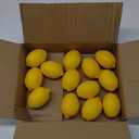Toopify 20pcs Yellow Artificial Lemons,Fake Fruit Lemons Artificial Lifelike Simulation Lemon for Home House Kitchen Party Decoration (Yellow-9.2g)
