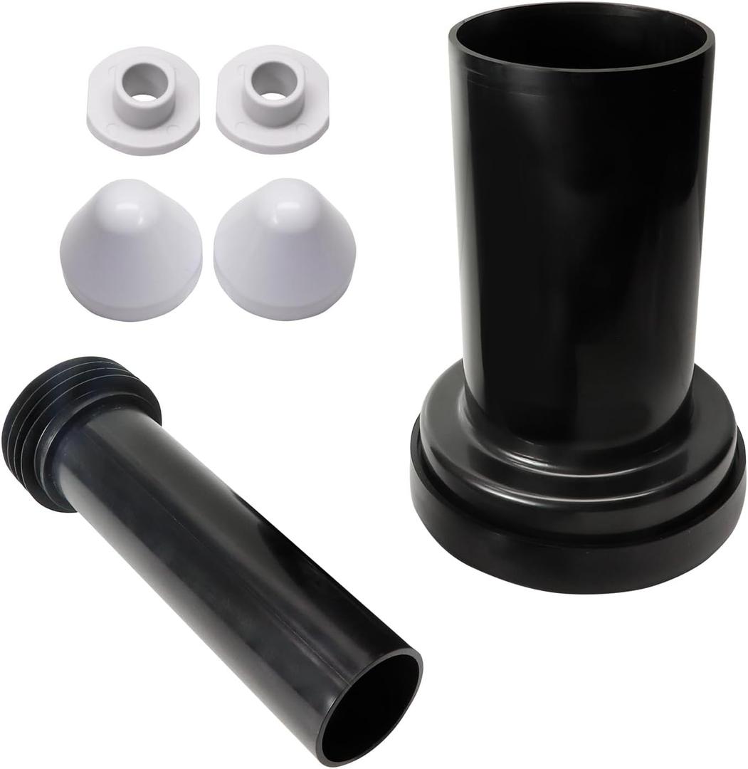 Wall Hung Toilet Hidden Tank Drain Pipe Set, Durable Plastic Compatible with TOTO THU334#01 - Includes Drain and Flush Pipes, Nuts, Easy Installation Fit TOTO Toilet Replacement Parts