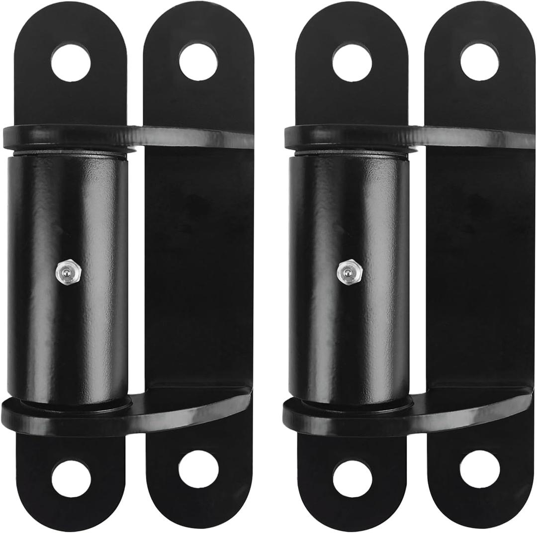 7" 2062P Heavy Duty Gate Hinges 1100lb Capacity - Bolt On/Weld On Carbon Steel Hinges for Driveway Gates, Fence & Barn Doors - Ball Bearing Design, Rust-Black Resistant Finish 2pcs