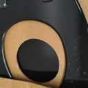 Mayfair Cameron Black Toilet Seat, Non Slip Heavy Duty Wood, Easy Clean, Made in USA, Round
