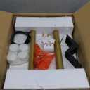 Katrawu TV Tray Table, Adjustable Dinner Trays for Eating Table, 360° Swivel & Sofa Armrest End Side Table, C Shaped Couch Snack Table for Bedroom, Living Room, Small Space(White+Gold)