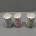 FoldTier 48 Pcs 9 oz Mahjong Treat Snack Cups Bulk Ice Cream Bowl Cute Cups Disposable Party Favors Paper Bowls for Birthday Iced Food Soup Sundae Snack Dessert Beverage(Classic)