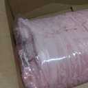 EXQ Home Fluffy Comforter Set Twin Size - Super Soft Faux Fur Stripe Jacquard Comforter 1 Pieces, Pink Fleece Bedding Set,Winter Warm Bed Set,1 Comforter with 1 Pillowcase