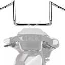Motorcycle Handlebars 14" Rise Ape Hangers Handlebar, 1-1/4" 1.25 inch Motorcycle Ape Hangers Fit for Harley Touring Electra Glide 1986-2023 Street Glide 2006-2023 (Chrome)
