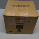 EDISHINE Small Table Lamp, Wooden Tripod Nightstand Lamp with Bark Linen Shade, Farmhouse Bedside Lamp for Nursery, Bedroom, Kids Room, Office, Reading Desk, 14.2 Inch, E26 Socket, ON/Off Switch