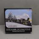 BainGesk Train Set, Christmas Train Set with Steam, Lights and Sounds, Train Sets for Around The Christmas Tree, Electric Train Toys for 3 4 5 6 7 8 Year Old Kids, Gifts for Boys & Girls Christmas