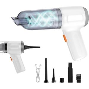 Mini Car Vacuum Cleaner Handheld Cordless Air Blower, Rechargeable Dust Buster with 15000pa High Power Portable Hand Pump/Vacuum Cleaner for Car, Home Cleaning