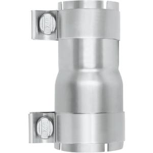2.25 to 2.5 inch Exhaust Adapter with Clamp Stainless Steel, 2.25" ID to 2.5" ID Exhaust Reducer Connector Pipe with Clamp
