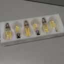 Energetic Dimmable A19 LED Edison Light Bulb, 12W Equivalent 100W, 1600LM High Brightness, 4000K Cool White, Clear Antique LED Filament Bulb for Home, Bathroom, E26 Standard Base, 6-Pack