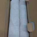 MIULEE Natural White Linen Curtains 90 Inch Long 2 Panels Set for Bedroom Living Room, Soft Thick Linen Textured Window Drapes Semi Sheer Light Filtering Rod Pocket Back Tab Farmhouse, Cream Ivory