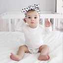 listery Newborn Bodysuit Baby Bodysuits Girls Boy Bodysuit Romper Long-Sleeve Bodysuit Unisex Babies 0-12 Months (White)