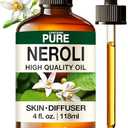 Kukka Neroli Essential Oil for Diffuser Skin - 4 Fl Oz - Neroli Oil, Floral Scent, for Aromatherapy, Candle, Bath Bomb, DIY Soap Making Scents