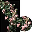 Artifical Flowers for Wedding Rattan UV Resistant Fake Plastic Flowers Spring Summer Indoor Outside Decorative Scene (Color : Rose)