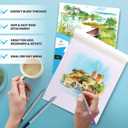 Bellofy 2X Watercolor Paper Pad, 100 Sheets, 9x12 Inches | Ideal for Kids, Artists & Beginners Love | Watercolor Sketchbook for Watercoloring Techniques | Great Gift Idea