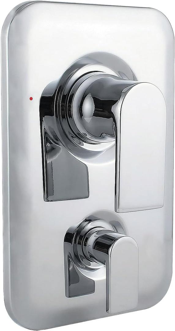 T2470 Chrome Shower Handle 3-Function Transfer Valve Shower Trim Kit, Compatible with Moen T2470 Genta LX Posi Temp Series, 2521, 2551, 2571, or 2581 Valve Required (Valve Not Included)