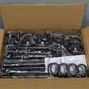 Room Divider No Drilling Curtain Rod Wall Divider for Room Separation, 4-10ft(H) 28-114inch(W) Adjustable, Heavy Duty Partition Space Separator Freestanding Tension Curtain Stand, Black