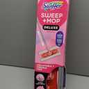 Swiffer Sweep and Mop Deluxe, Limited Edition Pink Wicked: for Good, 2-in-1 Floor Mopping and Sweeping Kit, 1 Sweeper Device, 5 Heavy Duty Dry Sweeping Cloths, 3 Heavy Duty Wet Mopping Cloths